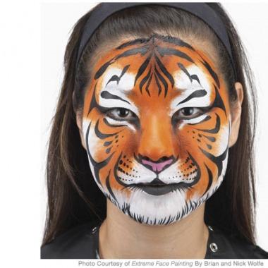 Tiger face paint