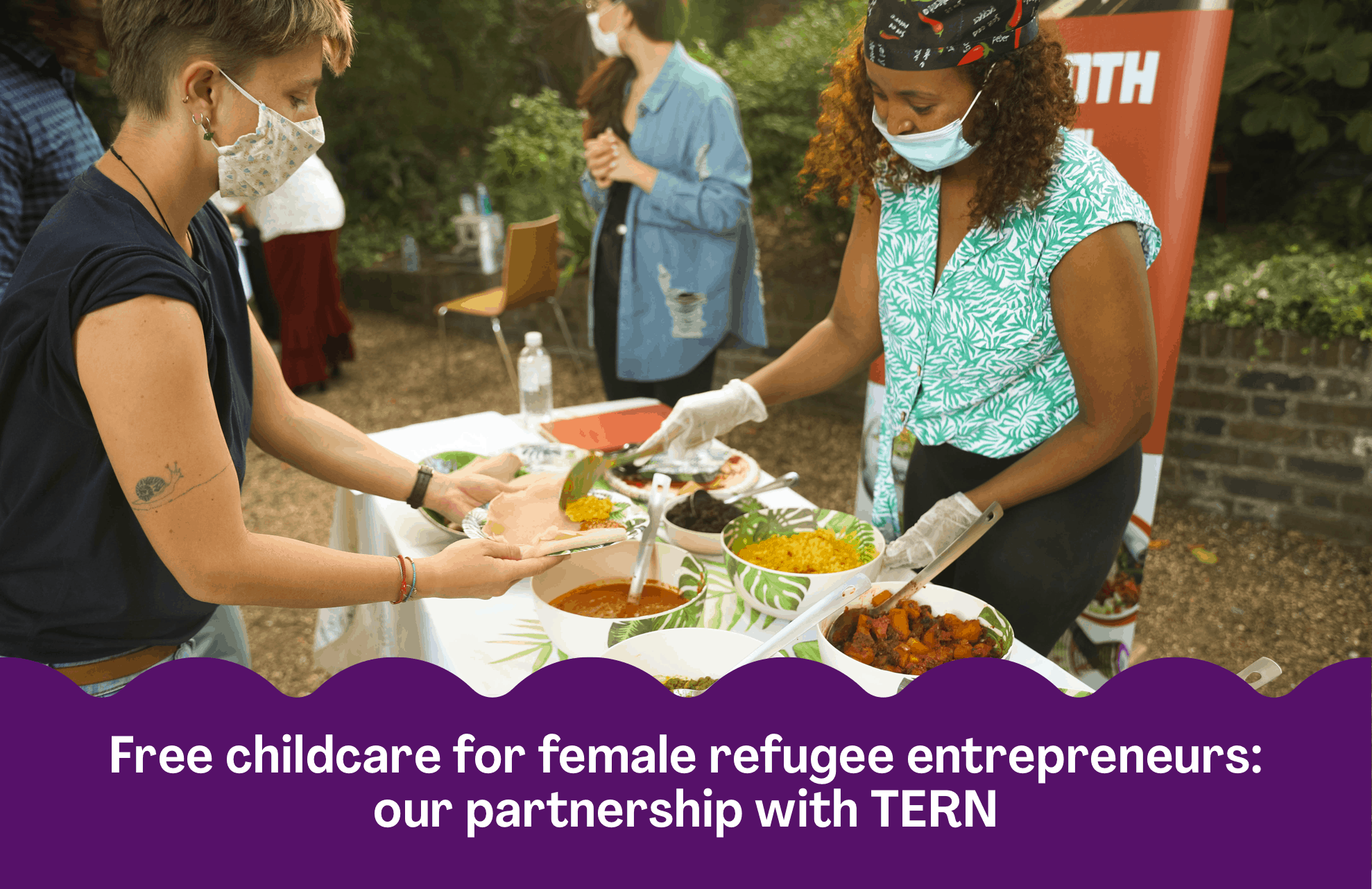 International Women's Day - TERN partnership launch (giving female refugee entrepreneurs free childcare)
