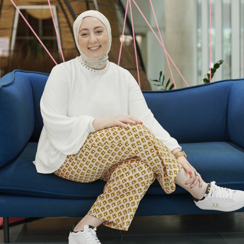 Mum sitting on a chair